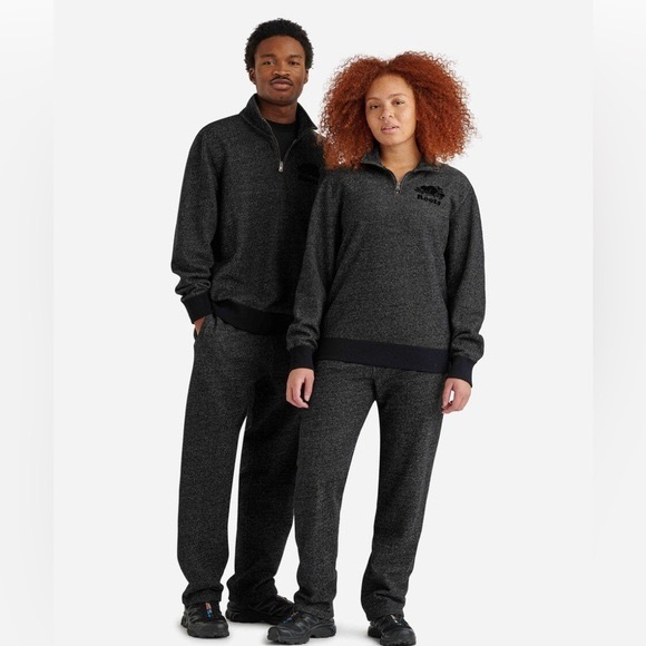 ROOTS Organic Original Half Zip Stein Black Pepper - Picture 9 of 9